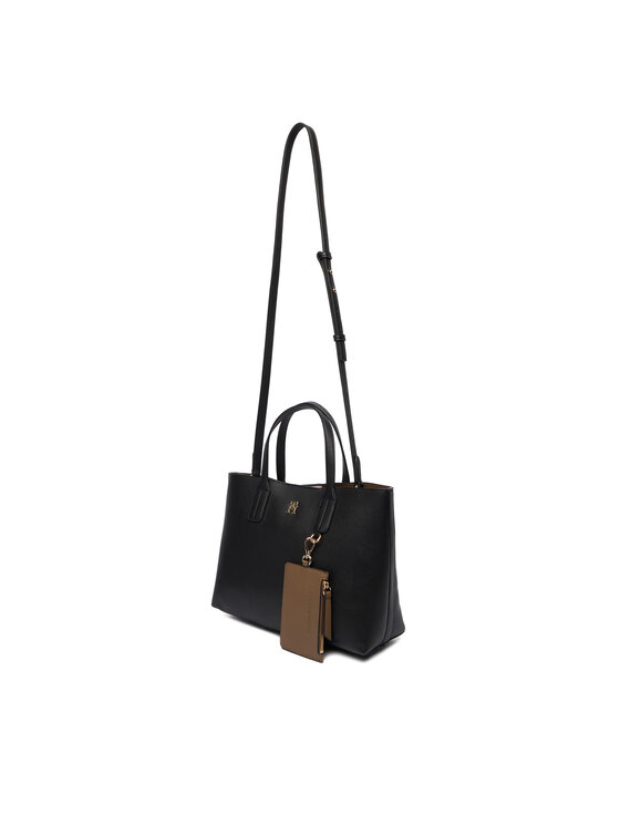 Tommy Hilfiger Soma Tommy Hilfiger Th Icon Mini Tote AW0AW18233 Melns