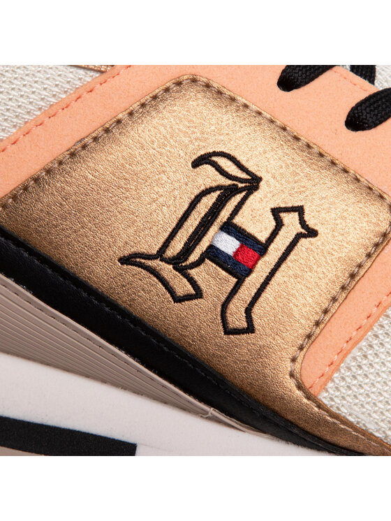 Tommy Hilfiger Laisvalaikio batai Tommy Hilfiger LH Retro Trainer FM0FM02829 Oranžinė
