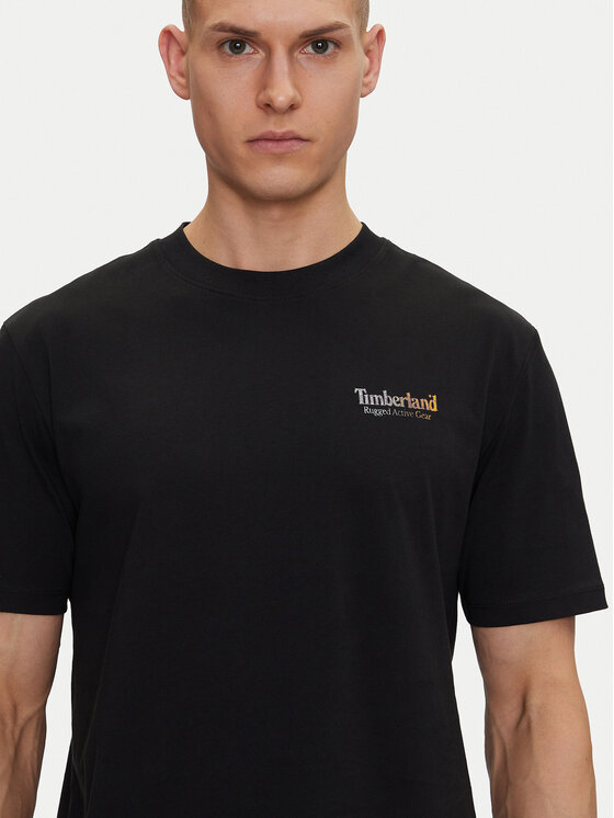 Timberland Timberland Футболка TB0A6DMA Чорний Regular Fit