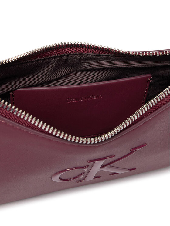 Calvin Klein Ročna torba Calvin Klein Bold Ck Mini Bag LV04F1125G Bordo rdeča