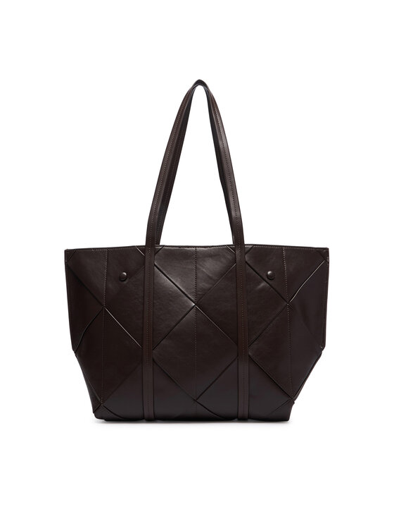 Calvin Klein Ročna torba Calvin Klein Woven Medium Carryall LV04F3548G Rjava