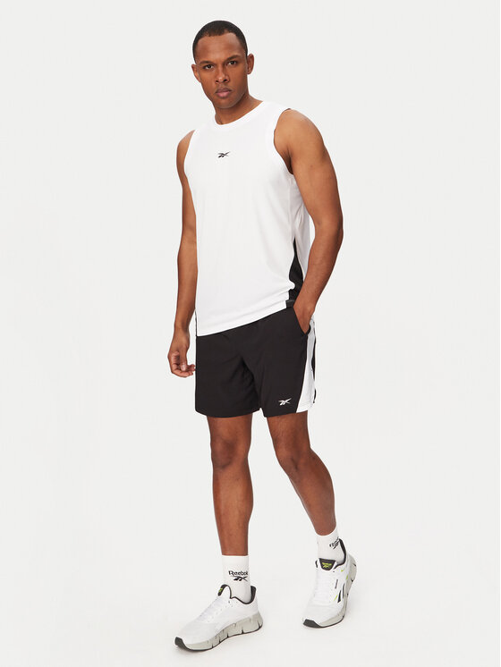 Reebok Reebok Camiseta sin mangas Mikołaj RK25878CCM Blanco Regular Fit