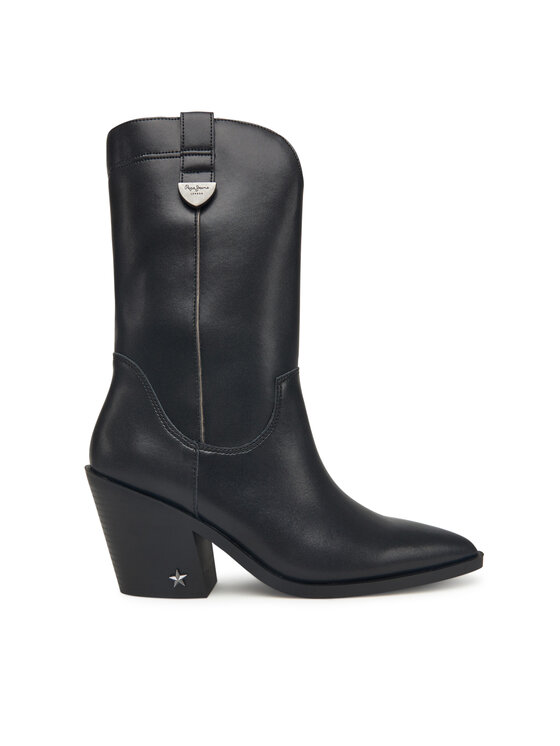 Pepe Jeans Καουμπόικες Μπότες & Μποτάκια Pepe Jeans Gina Western W PLS500017 Μαύρο