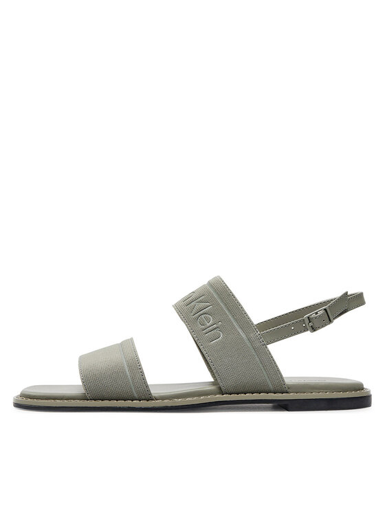 Calvin Klein Basutės Calvin Klein Flat Sandal He HW0HW01990 Pilka