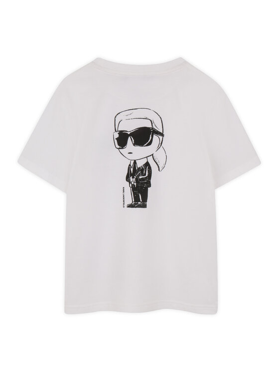 Karl Lagerfeld Kids Karl Lagerfeld Kids Camiseta Z31103 S Blanco Regular Fit
