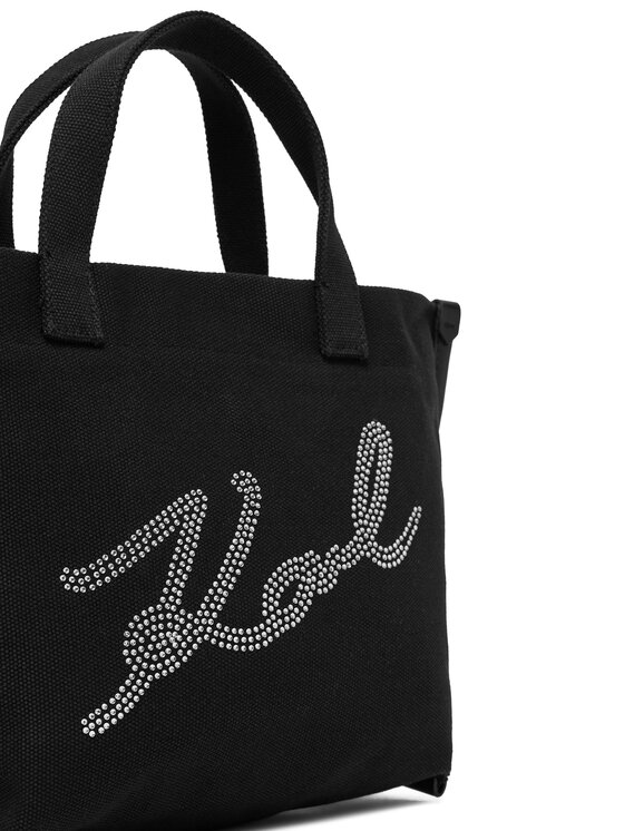 KARL LAGERFELD Ročna torba KARL LAGERFELD B1W50027 Črna
