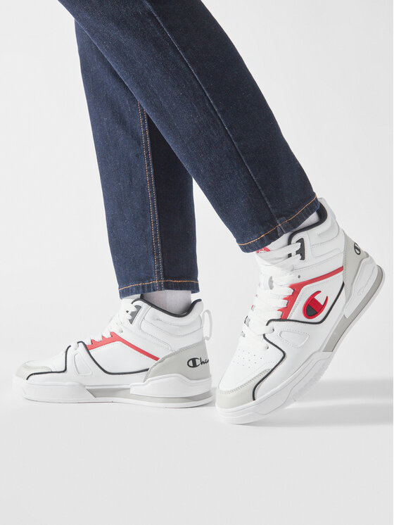 Champion Αθλητικά Champion Mid Cut Shoe 3 Point Mid S22119-WW010 Λευκό