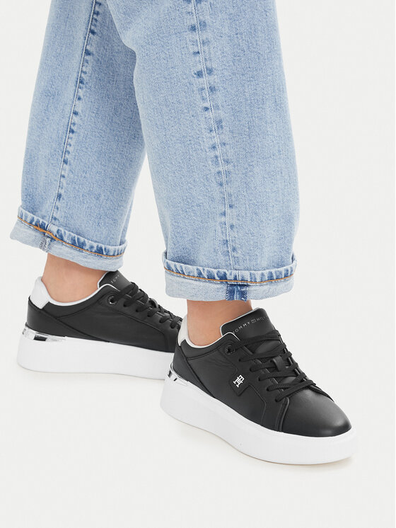 Tommy Hilfiger Αθλητικά Tommy Hilfiger Th Chic Platform FW0FW09396 Μαύρο