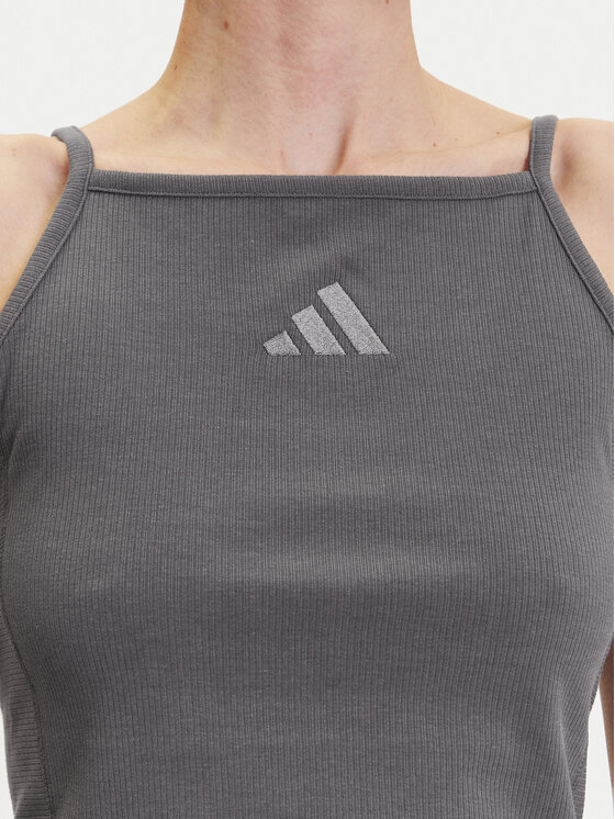 adidas adidas Top ALL SZN Rib JJ1223 Grigio Slim Fit