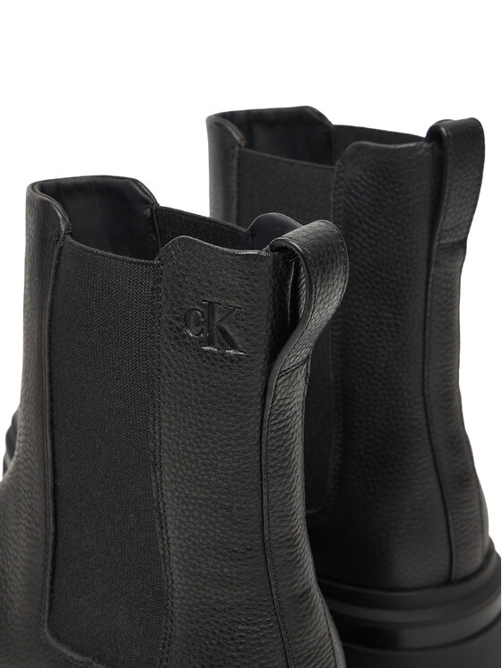Calvin Klein Jeans Členková obuv s elastickým prvkom Calvin Klein Jeans YM0YM01334 Čierna