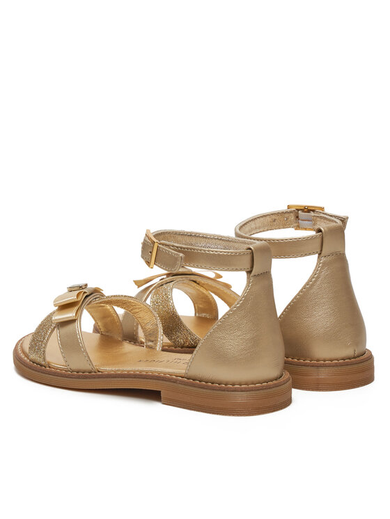 Tommy Hilfiger Sandále Tommy Hilfiger Sandal T4A2-33943-0572 M Zlatá