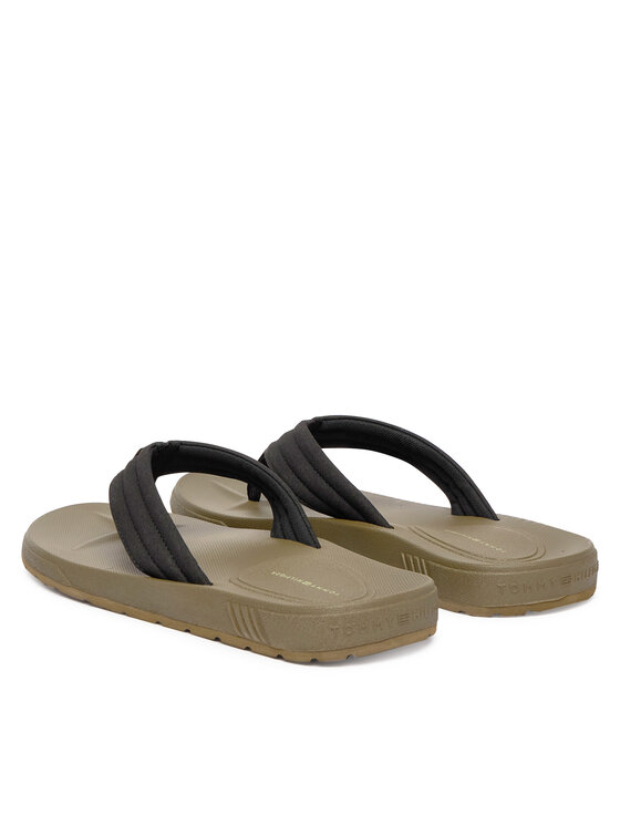 Tommy Hilfiger Chancletas Tommy Hilfiger Molded Hilfiger Lth Beach Sandal FM0FM05802 Negro
