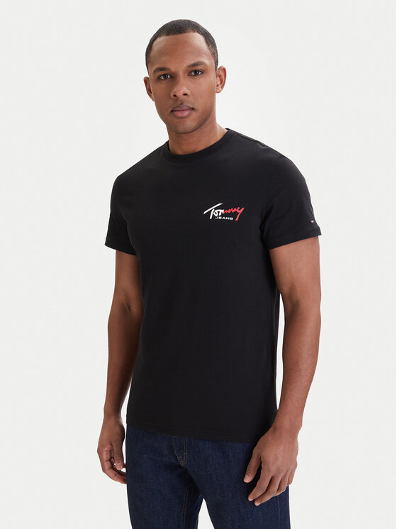 Tommy Jeans Tommy Jeans Camiseta DM0DM22538 Negro Slim Fit
