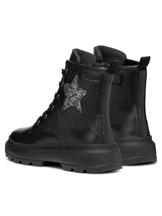 Geox Kozačky Geox J Kiddartah Girl J46MGA 085EW C9244 S Černá