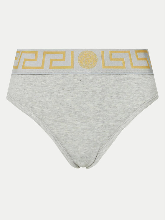Versace Versace Klasične spodnje hlačke Greca 1001381 Siva