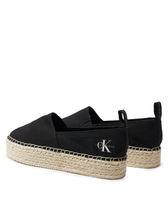 Calvin Klein Jeans Espadrilky Calvin Klein Jeans Platform Espadrille Ml Btw YW0YW01378 Čierna