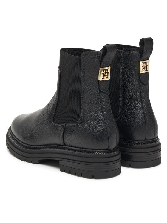 Tommy Hilfiger Jātnieku stila puszābaki Tommy Hilfiger FW0FW08771 Melns