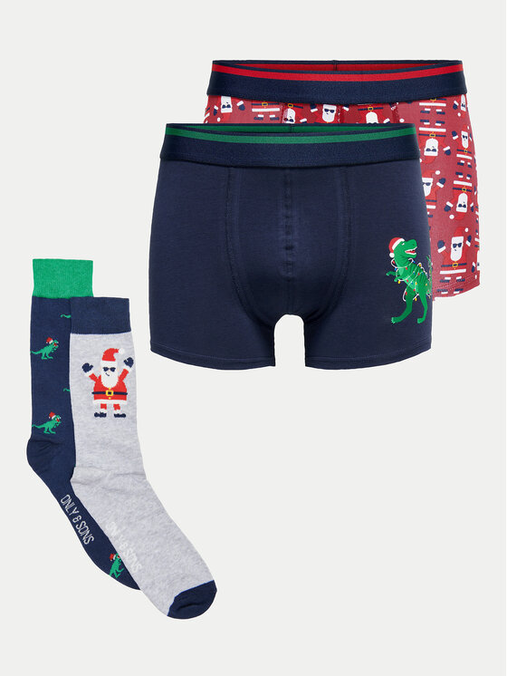 Only & Sons Only & Sons Σετ εσωρούχων Xmas Box 22030904 Έγχρωμο