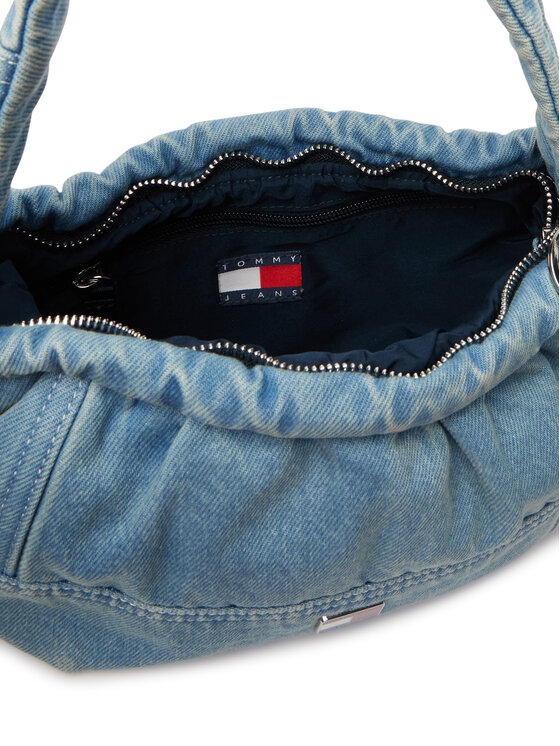 Tommy Jeans Kabelka Tommy Jeans Tjw Icon Charms Denim Shlder Bag AW0AW18883 Modrá