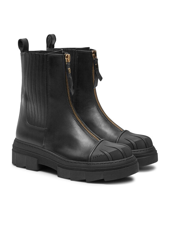 Furla Členková obuv s elastickým prvkom Furla Gum YG95FGU BX3506 O6000 Čierna