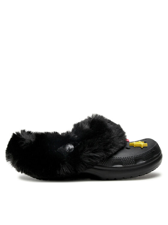 Crocs Чехли Crocs Classic Mammoth Charm Clog 207409 Черен