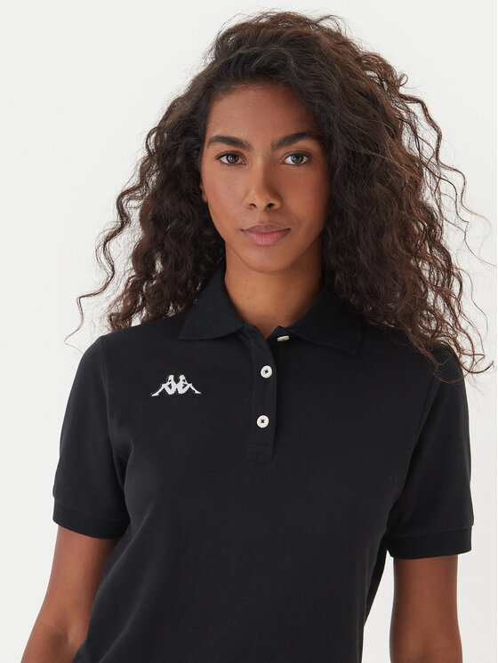 Kappa Kappa Polo Logo Sharas Wss 302B3C0 Negro Regular Fit