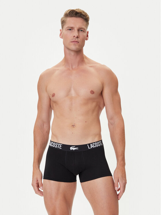 Lacoste Lacoste Conjunto de calzoncillos boxer 5H2393 Negro