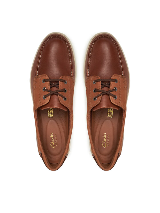 Clarks Mokasyny Clarks Bratton Boat 26181273 Brązowy