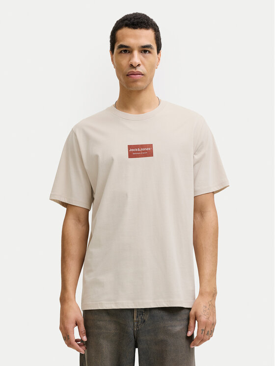 Jack & Jones Jack & Jones Camiseta Frank 12288092 Beis Relaxed Fit