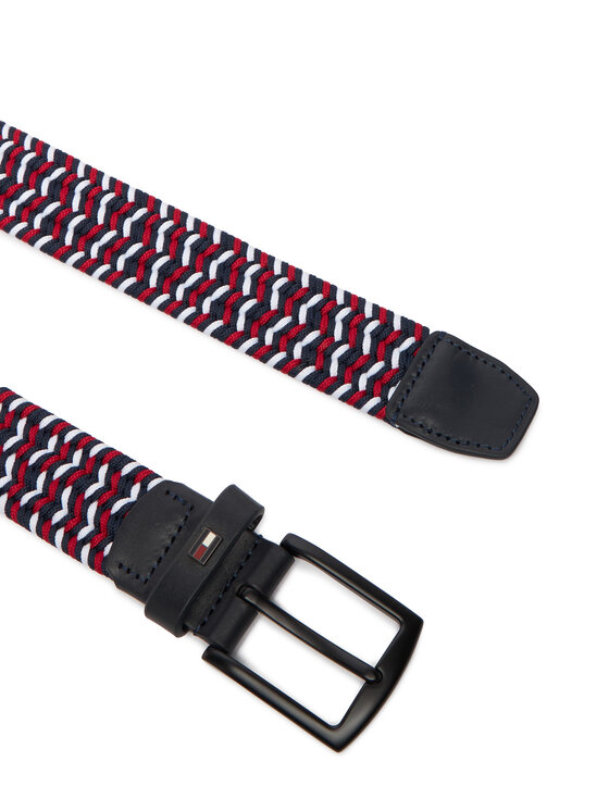 Tommy Hilfiger Moški pas Tommy Hilfiger Denton Elastic 3.5 AM0AM13946 Pisana