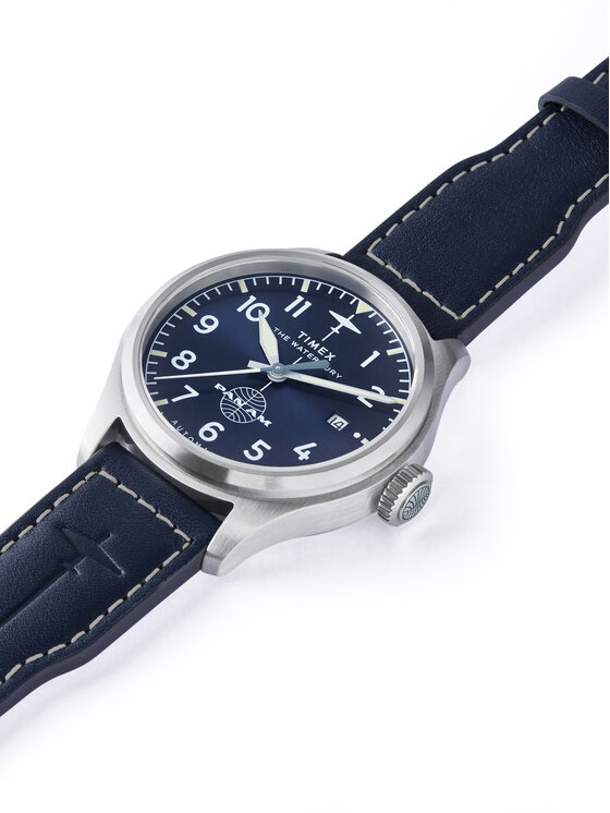 Timex Hodinky Timex Timex x Pan Am® Waterbury Ace  TW2Y38800 Tmavomodrá