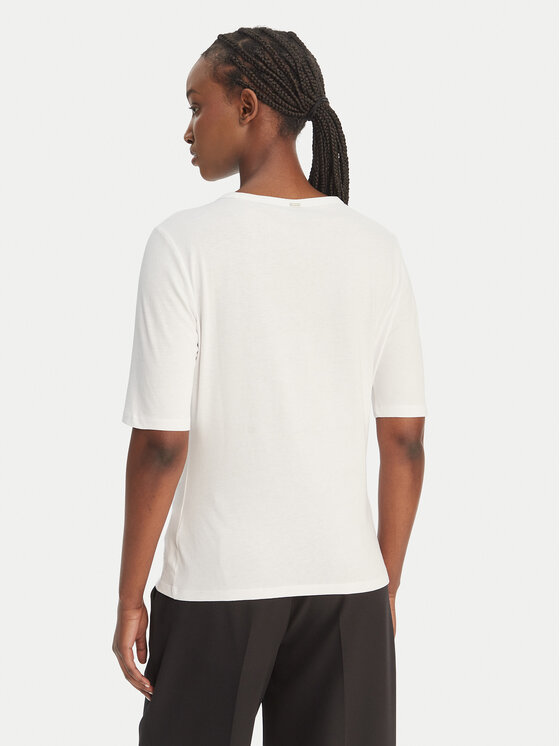 BOSS BOSS Camiseta Evyta 50561508 Blanco Slim Fit