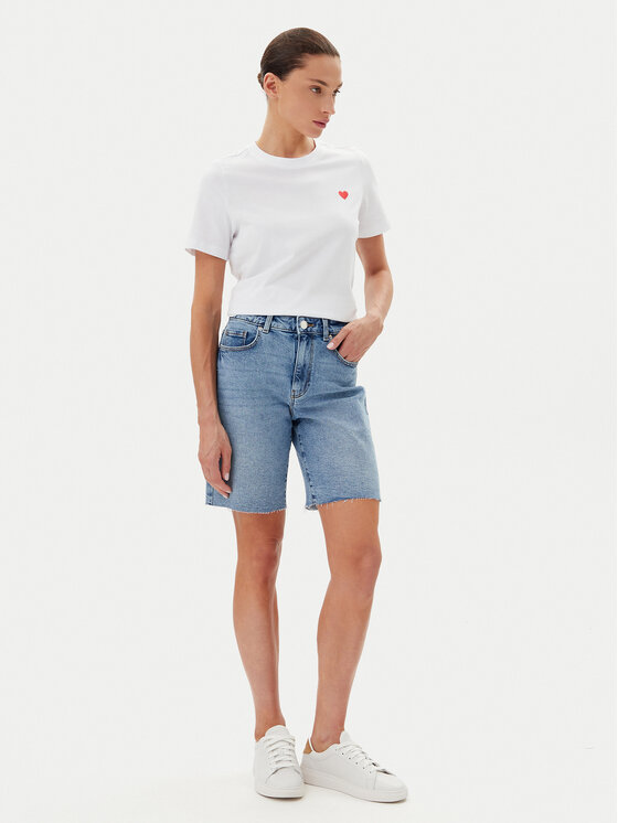 Vero Moda Vero Moda Marškinėliai Paulina 10316991 Balta Regular Fit