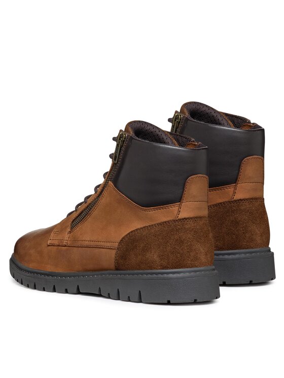 Geox Šnurovacia obuv Geox U Ghiacciaio U36DGB 000CL C6001 Hnedá