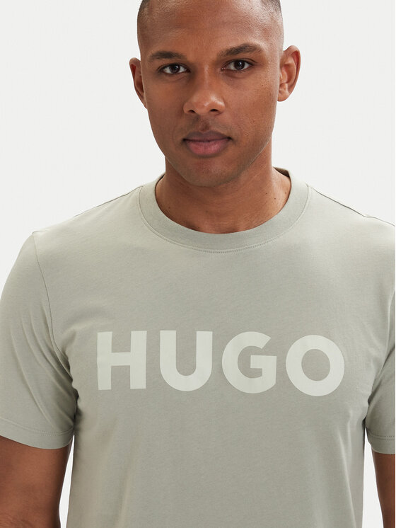 HUGO HUGO Camiseta Dulivio 50467556 Verde claro Regular Fit