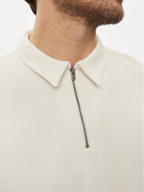 Wrangler Wrangler Polo Rugby 112350413 Écru Relaxed Fit