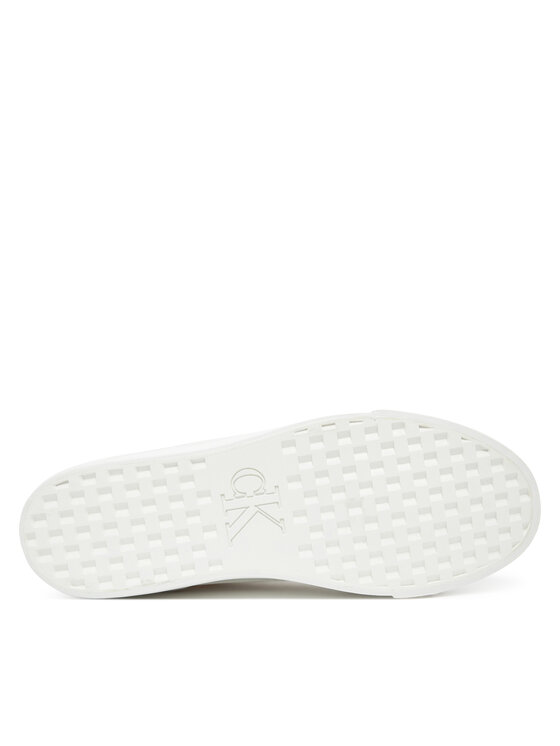 Calvin Klein Jeans Tenisky Calvin Klein Jeans Vulc Flatform Mg Nylon Mix YW0YW01896 Biela