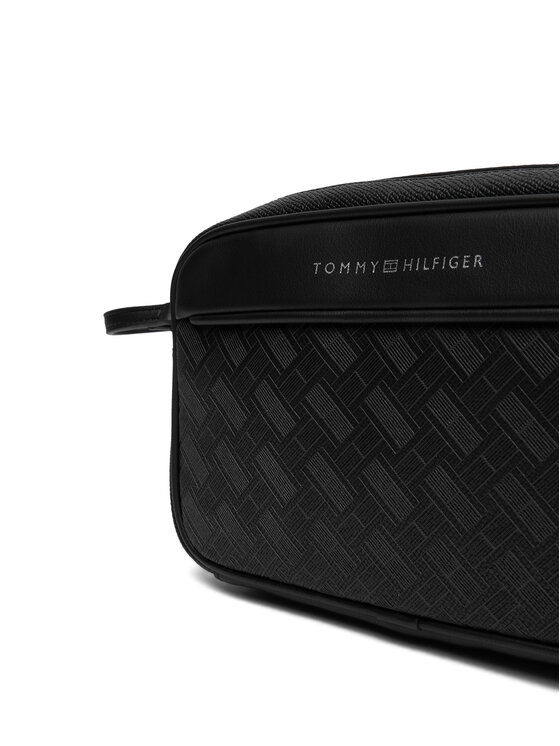 Tommy Hilfiger Τσαντάκι καλλυντικών Tommy Hilfiger Th Modern Monogram Washbag AM0AM14828 Μαύρο