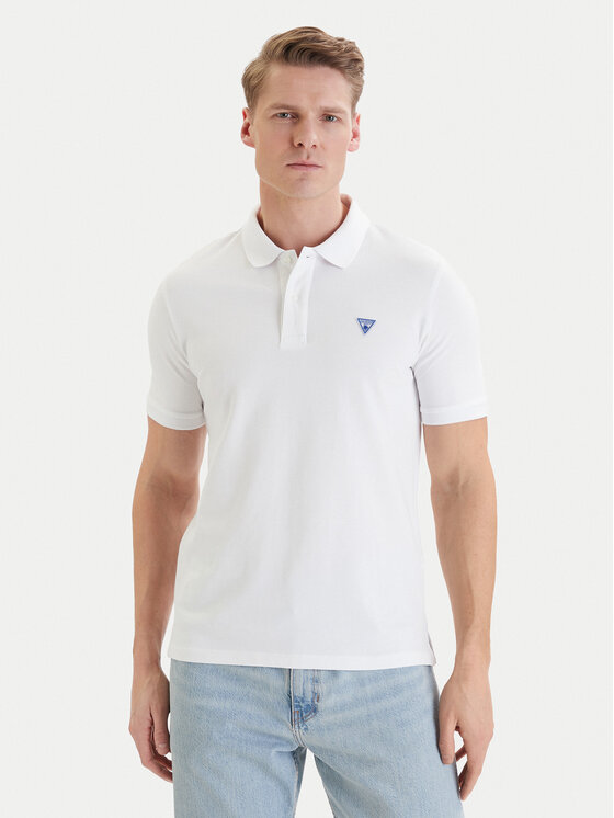 Guess Guess Поло F6GP03 K9WF1 Білий Slim Fit