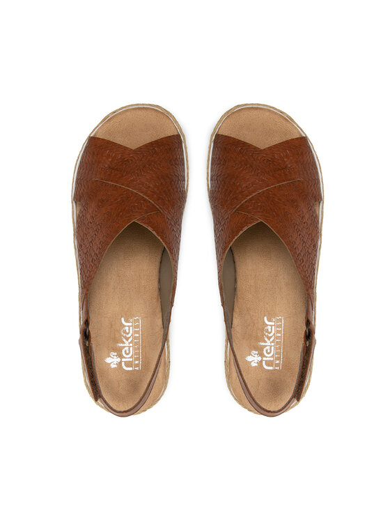 Rieker Espadrilės Rieker V79B4-25A Ruda