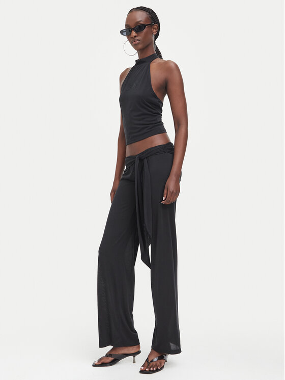 Juicy Couture Juicy Couture Pantalones de tela JCWFE226332 Negro Regular Fit
