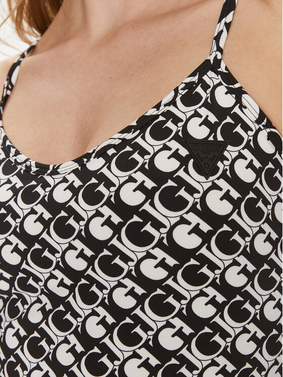Guess Guess Топ V3GP01 MC03W Чорний Slim Fit