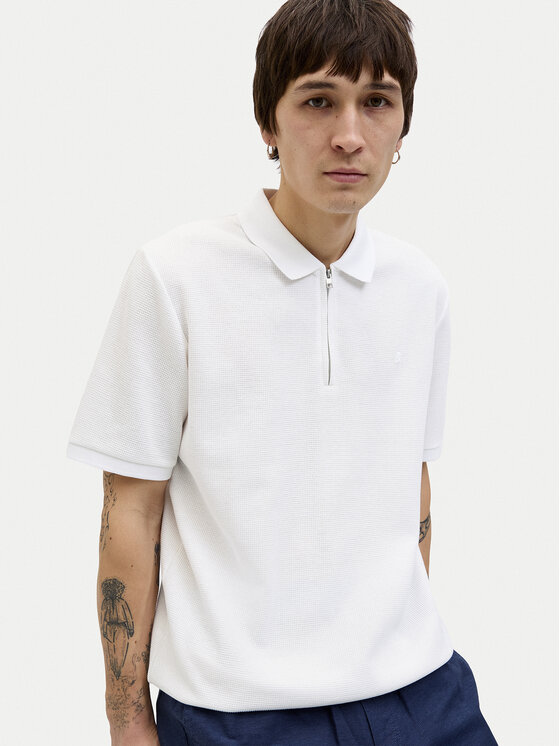 Jack & Jones Jack & Jones Поло Austin 12279177 Білий Regular Fit