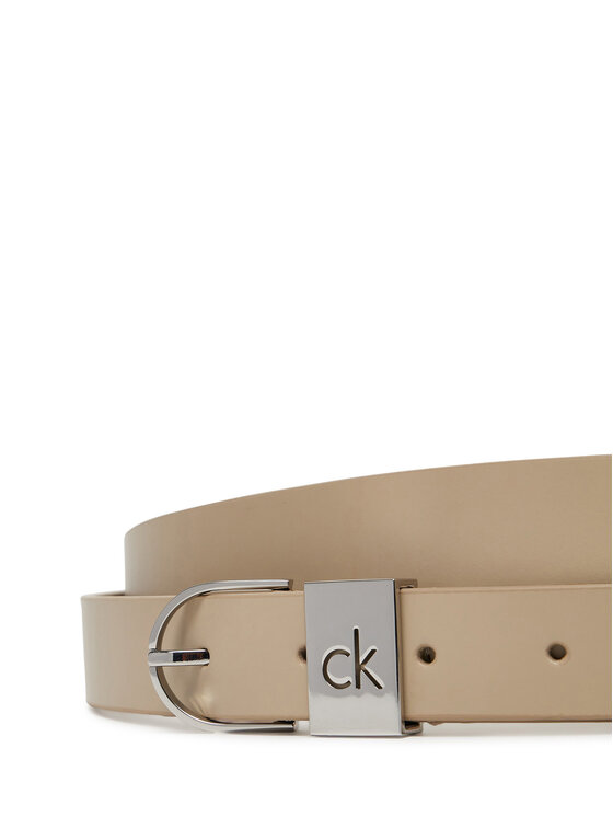 Calvin Klein Ženski pas Calvin Klein Ck Loop Rnd Buckle 2.5_Smooth K60K612936 Bež