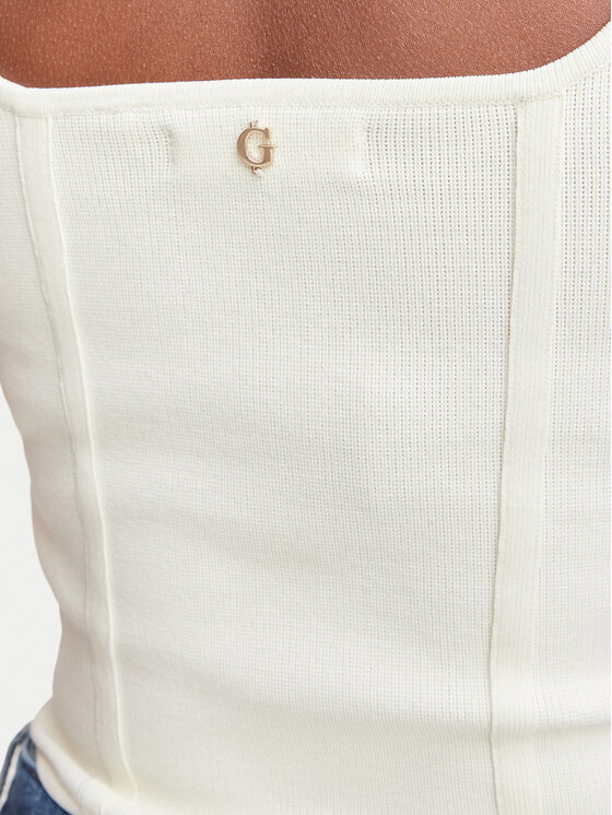 Guess Guess Top W6YZ08 Z0979 Crema Slim Fit