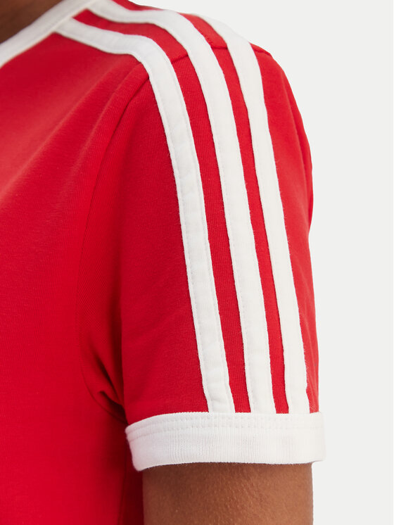 adidas adidas Футболка 3-Stripes KD3676 Червоний Slim Fit