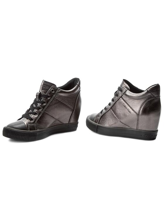 Calvin Klein Jeans Sneakersy Calvin Klein Jeans Voss R0607 Srebrny