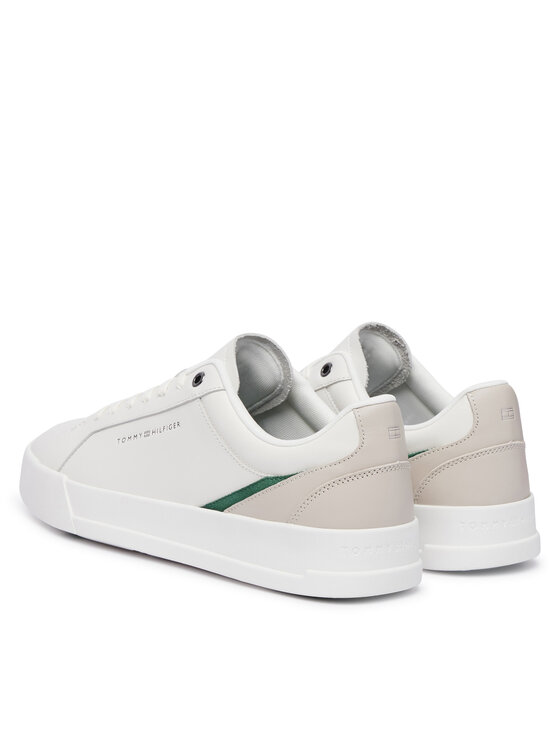 Tommy Hilfiger Laisvalaikio batai Tommy Hilfiger Th Court FM0FM05879 Balta