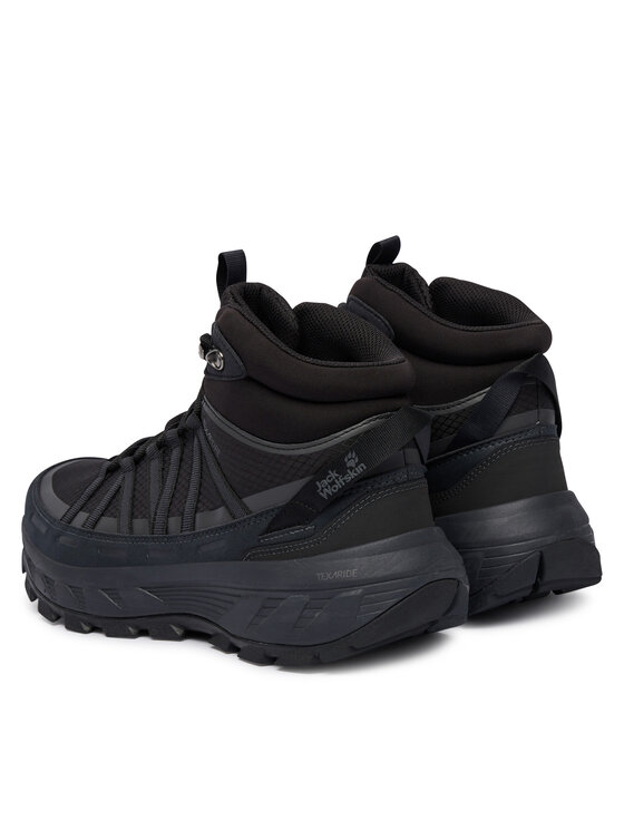 Jack Wolfskin Трекінгові черевики Jack Wolfskin Wild Hike Texapore Mid A65576 Чорний