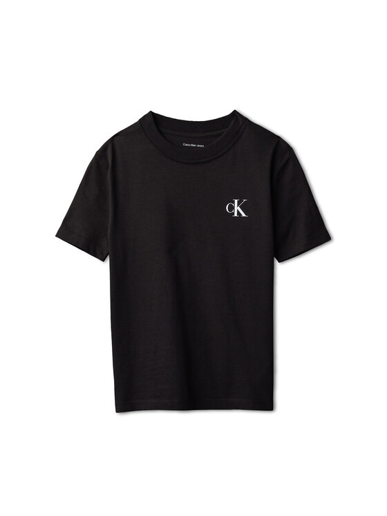 Calvin Klein Jeans Calvin Klein Jeans Camiseta Chest Monologo LV1CKSJA32 Negro Regular Fit